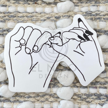 Load image into Gallery viewer, Black BFF Hands Sticker