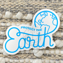 Load image into Gallery viewer, Blue Protect the Earth Sticker