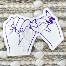 Load image into Gallery viewer, Blue BFF Hands Sticker