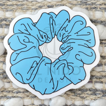 Load image into Gallery viewer, Blue Scrunchie Sticker