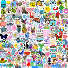 Load image into Gallery viewer, 210 Stickers for Water Bottles Laptop Skateboard Computer Cute Waterproof Vinyl Aesthetic Stickers Bulk Sticker Packs for Kids Teens