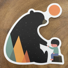 Load image into Gallery viewer, Bear and Kid Hands Sticker