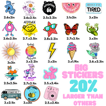 Load image into Gallery viewer, 210 Stickers for Water Bottles Laptop Skateboard Computer Cute Waterproof Vinyl Aesthetic Stickers Bulk Sticker Packs for Kids Teens