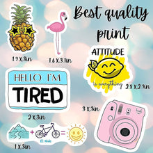 Load image into Gallery viewer, 70-210 Stickers for Water Bottles, Sticker Packs, Cute Aesthetic VSCO Vinyl Stickers, Phone Laptop Computer Skateboard Stickers, Water Bottle Stickers, Waterproof Stickers for Teens Kids Girls

