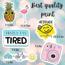 Load image into Gallery viewer, 70-210 Stickers for Water Bottles, Sticker Packs, Cute Aesthetic VSCO Vinyl Stickers, Phone Laptop Computer Skateboard Stickers, Water Bottle Stickers, Waterproof Stickers for Teens Kids Girls