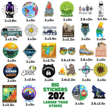 Load image into Gallery viewer, 100 Outdoor Stickers for Water Bottles, EL NIDO Water Bottle Stickers, Mountain stickers, Waterproof Stickers, Vinyl Stickers, Skateboard Stickers, Adventure and Hiking Stickers for Water Bottles, Laptop Stickers (100 Sticker Pack, Nature Stickers)