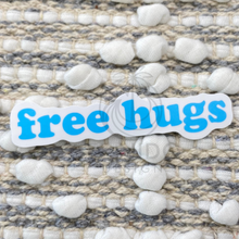Load image into Gallery viewer, Blue Free Hugs Sticker