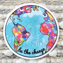Load image into Gallery viewer, Be the Change Hearth Sticker
