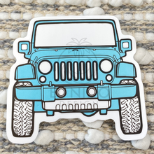 Load image into Gallery viewer, Blue Jeep Sticker