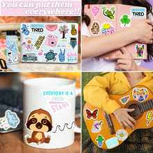 Load image into Gallery viewer, 210 Stickers for Water Bottles Laptop Skateboard Computer Cute Waterproof Vinyl Aesthetic Stickers Bulk Sticker Packs for Kids Teens
