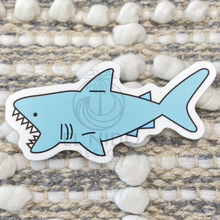 Load image into Gallery viewer, Blue Shark Sticker