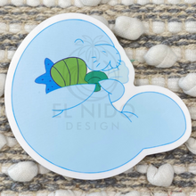 Load image into Gallery viewer, Blue Manatee Sticker