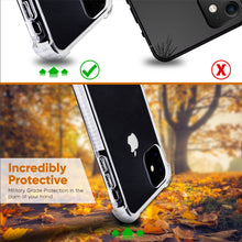 Load image into Gallery viewer, White and Clear Case Compatible with iPhone 11- Extra Shockproof Protection