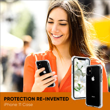 Load image into Gallery viewer, White and Clear Case Compatible with iPhone 11- Extra Shockproof Protection