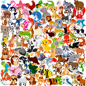 100 Animals Stickers Pack