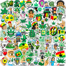 Load image into Gallery viewer, 100 Weed Stickers Pack