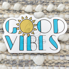 Load image into Gallery viewer, Sun Blue Good Vibes Sticker

