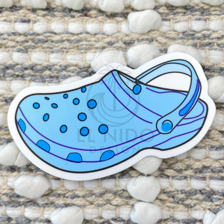White crocs deals sticker