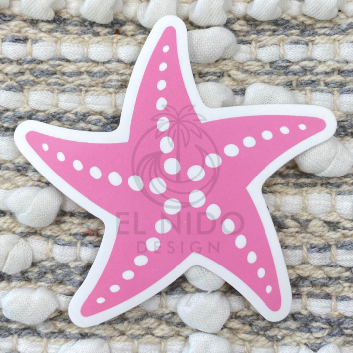 Pink Starfish Sticker