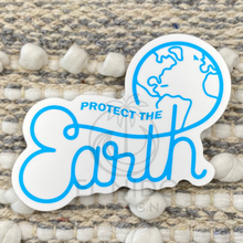 Load image into Gallery viewer, Blue Protect the Earth Sticker

