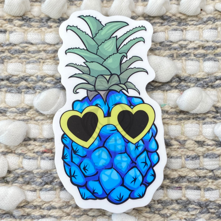 Blue Pineapple Sticker