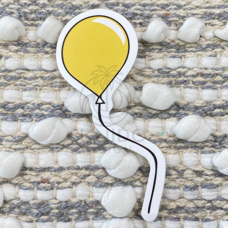Yellow Balloon Sticker