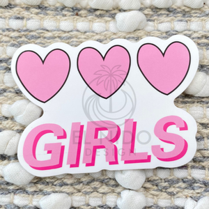 Pink Girls Sticker