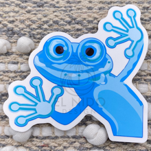 Load image into Gallery viewer, Blue Frog Sticker
