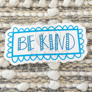 Blue Be Kind Sticker
