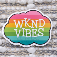 Load image into Gallery viewer, Rainbow WKND Vibes Sticker

