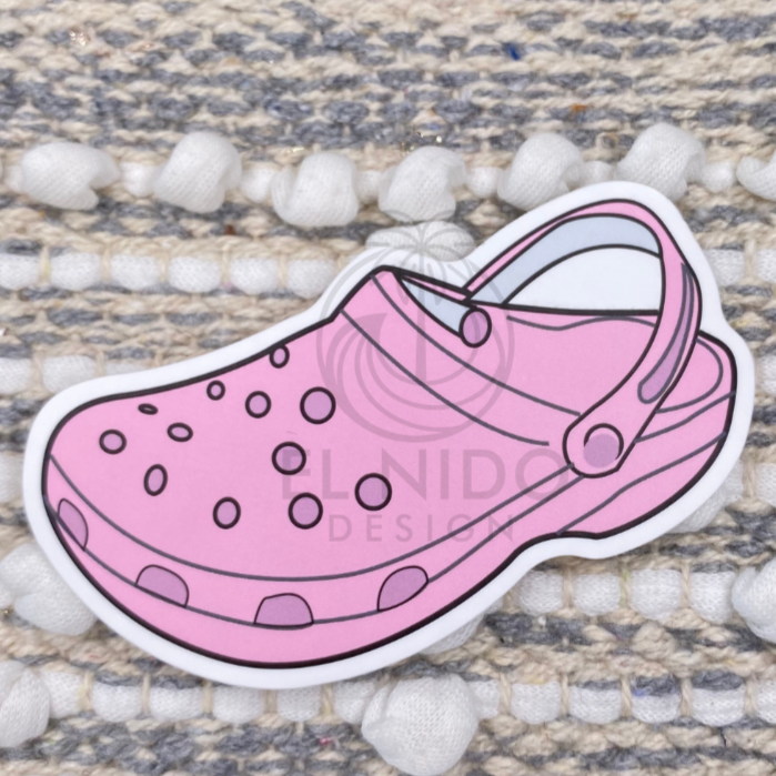 Pink Crocs Sticker