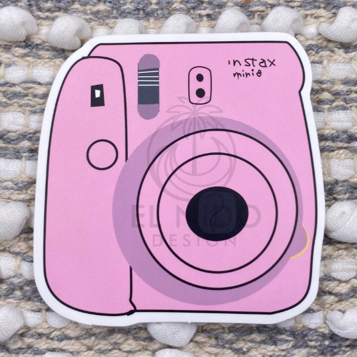 Pink Camera Sticker