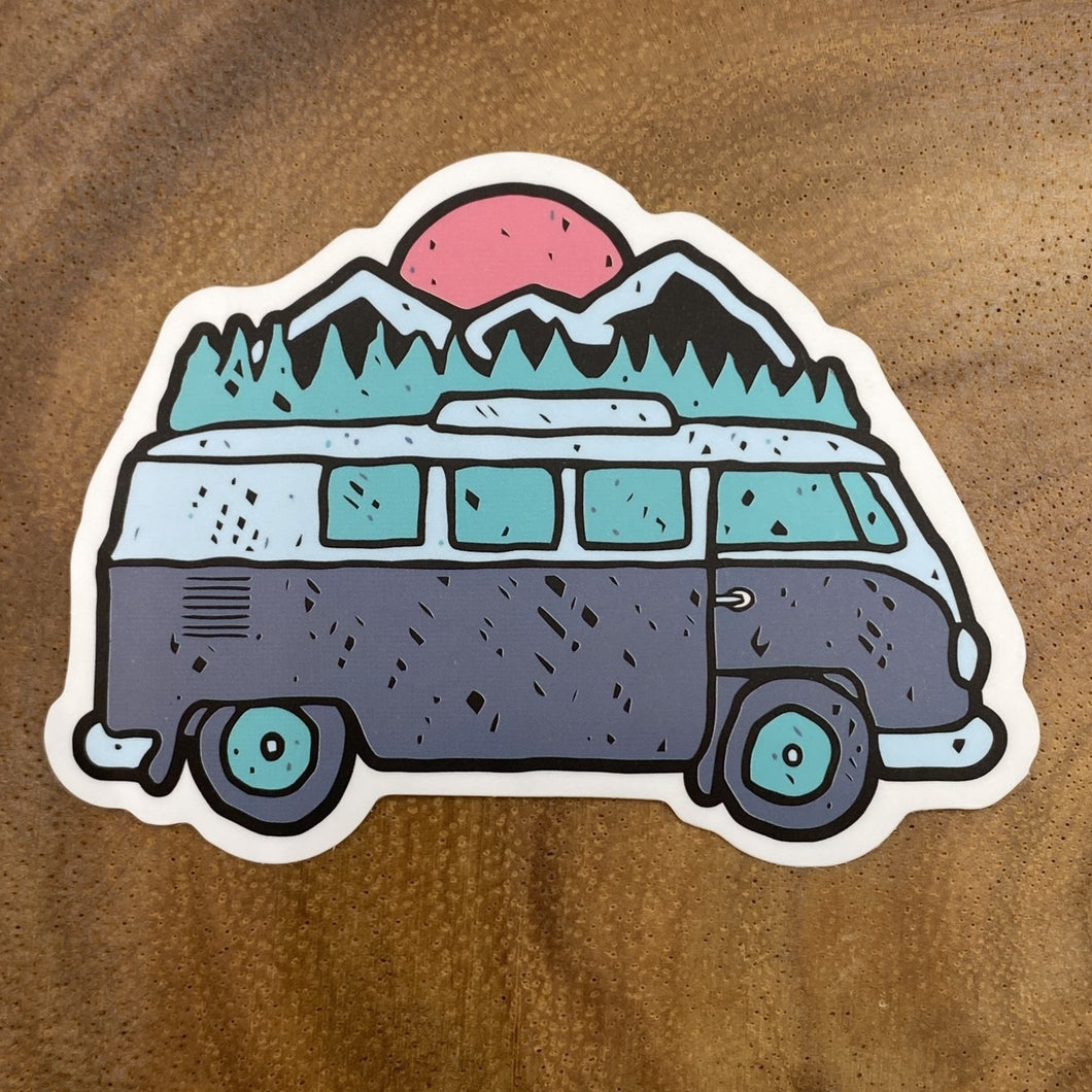 Mountain Van Sticker