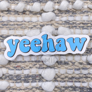 Blue Yeehaw Sticker