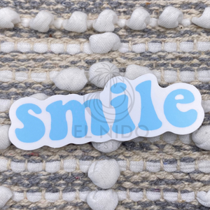 Blue Smile Sticker