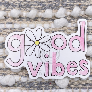 Pink Good Vibes Sticker