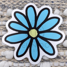 Load image into Gallery viewer, Blue and Yellow Flower Sticker

