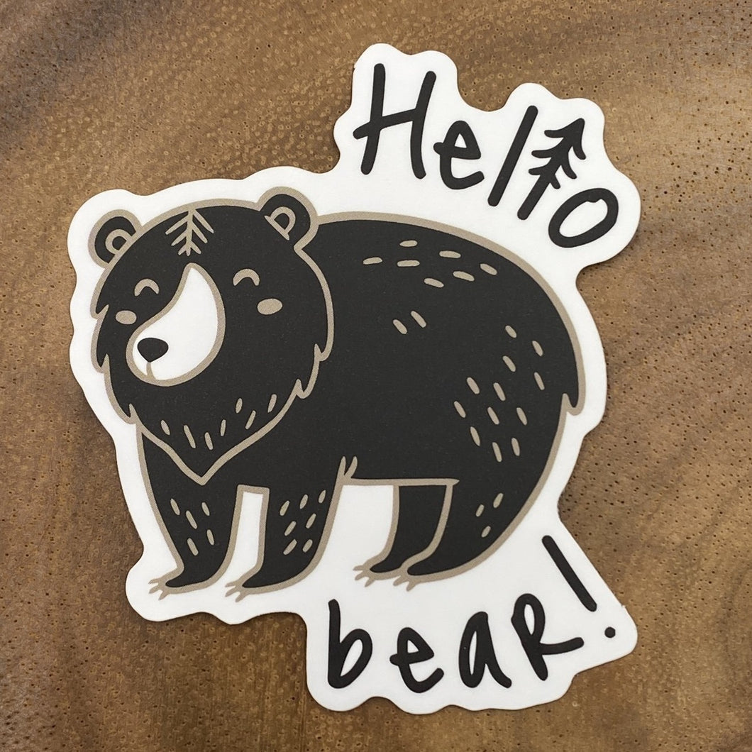 Hello Bear Sticker