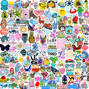 300 Pcs Cute Stickers for Kids Teens Waterproof Vinyl Stickers for Water  Bottles