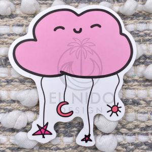 Pink Cloud Sticker