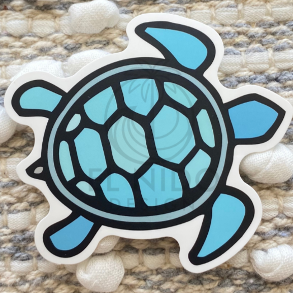 Blue Turtle Sticker