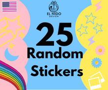 Load image into Gallery viewer, Choose any 25 stickers pack from our store Stickers 100% Waterproof they are perfect for laptop, water bottle, hydroflsak, Yeti, skateboard, longboard, scooter, helmet, notebook...
