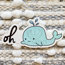 Load image into Gallery viewer, Cute Oh Whale Sticker
