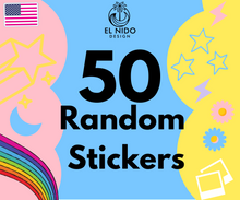 Load image into Gallery viewer, Choose any 50 stickers pack from our store Stickers 100% Waterproof they are perfect for laptop, water bottle, hydroflsak, Yeti, skateboard, longboard, scooter, helmet, notebook...
