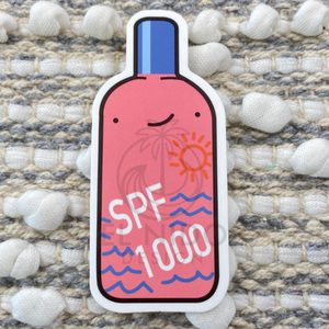 Pink Sun-Bock Sticker