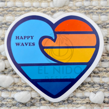 Load image into Gallery viewer, Heart Happy Waves Sticker
