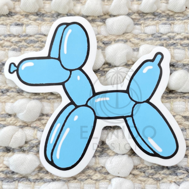 Blue Dog Sticker