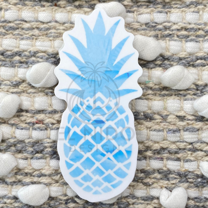 Blue Pineapple Sticker