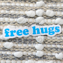 Load image into Gallery viewer, Blue Free Hugs Sticker
