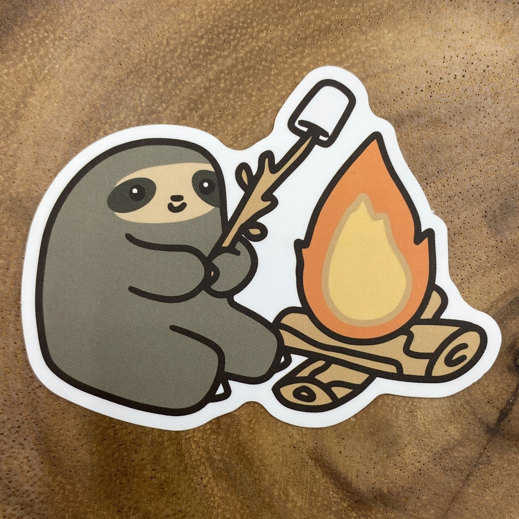 Cute Chamalow on Fire Sticker